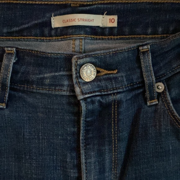Women's stretch Levi's Classic Straight size 10 - Picture 2 of 5